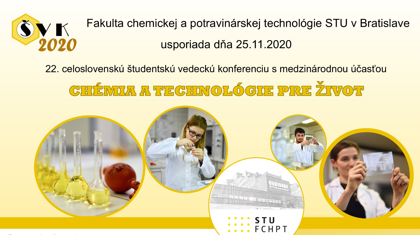  Pozvanie na Študentskú vedeckú konferenciu 25. 11. 2020 v Bratislave
