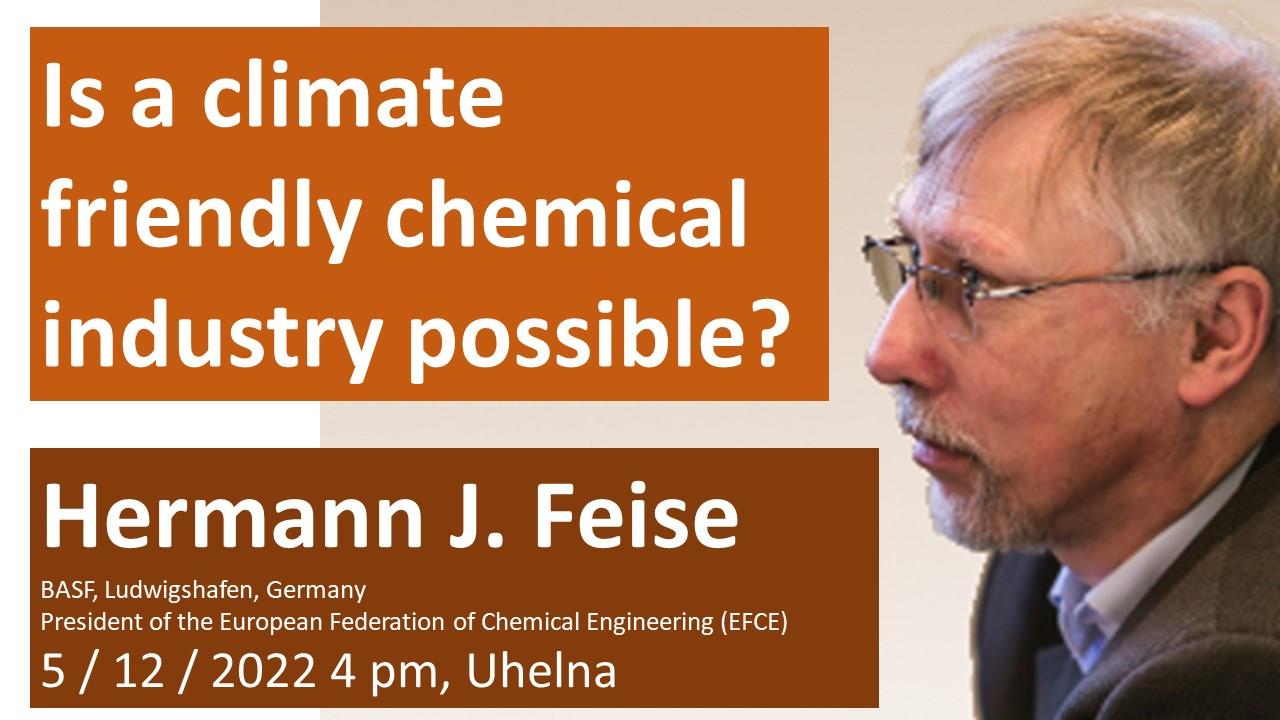A public lecture by Dr. Hermann J. Feise from BASF