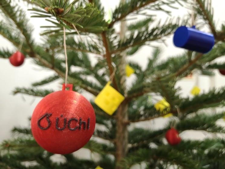 Christmas tree in the secretary office